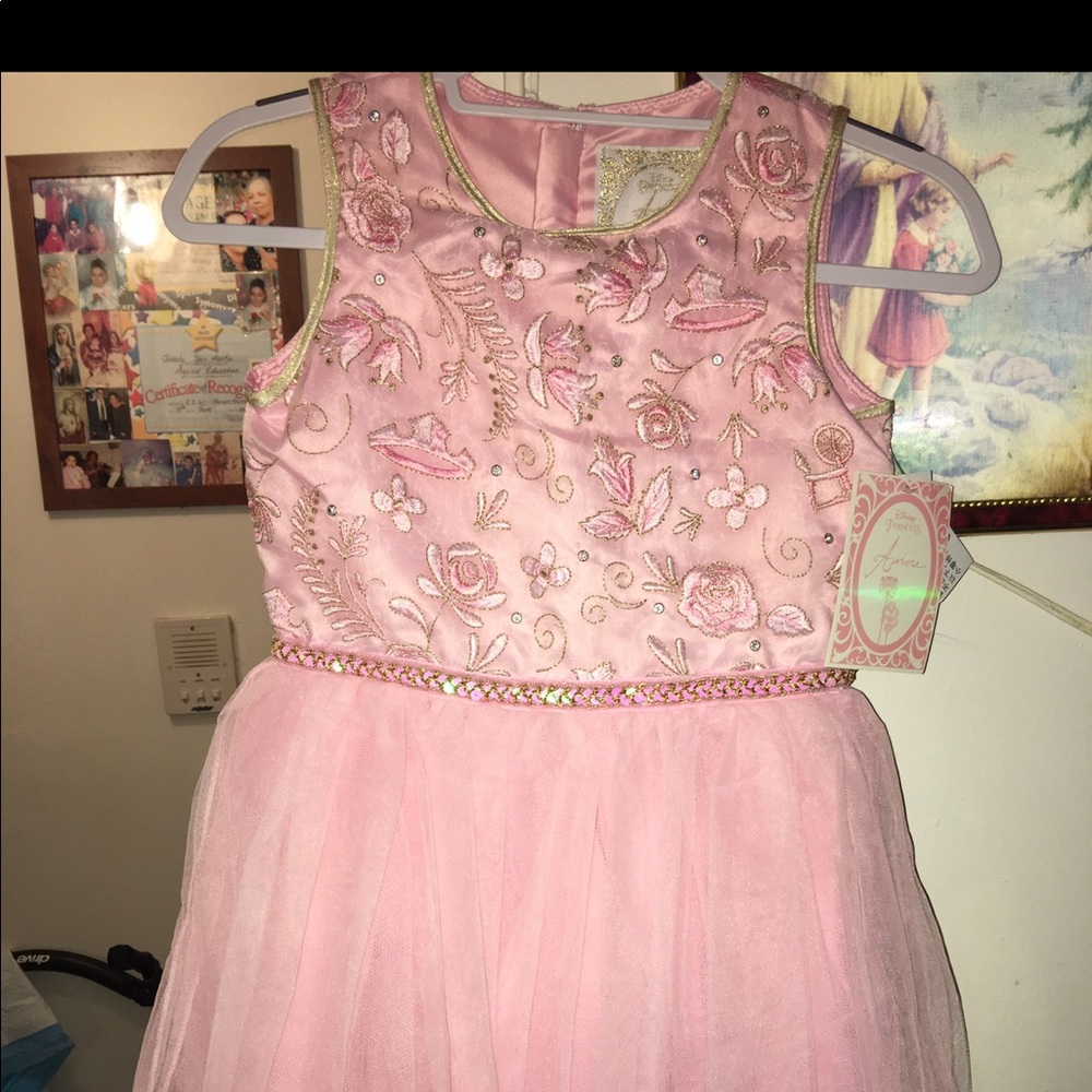Disney store Sleeping Beauty Princess Aurora fancy pink Dress